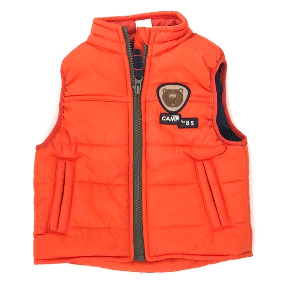 Carter's Orange Puffer Vest - Picture 1 of 5